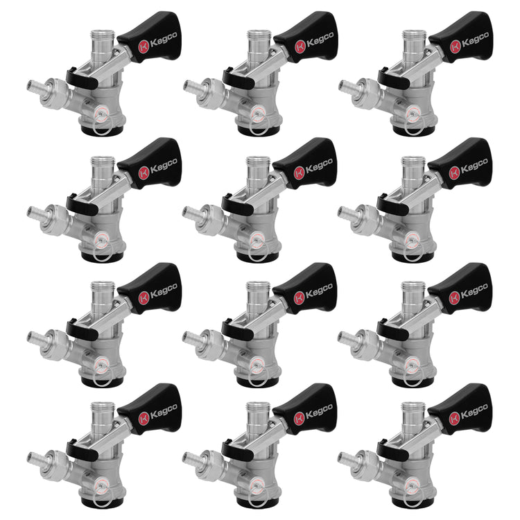 D System Keg Tap Coupler with Ergonomic Handle - Set of 12