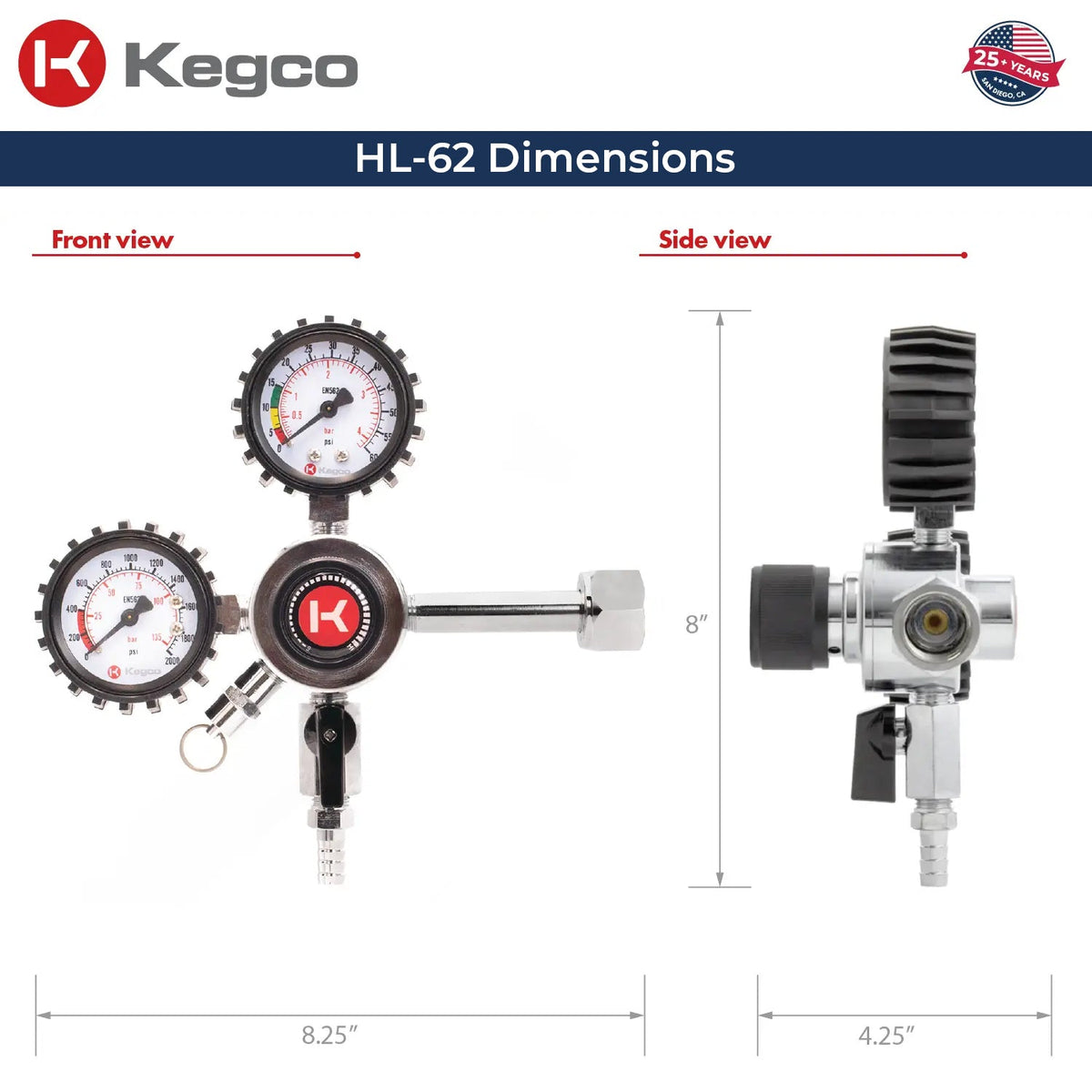 regulator dimensions