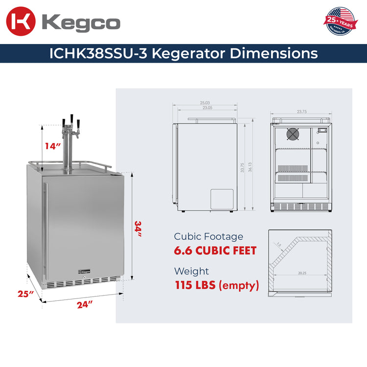 ICHK38SSU-3 Dimensions