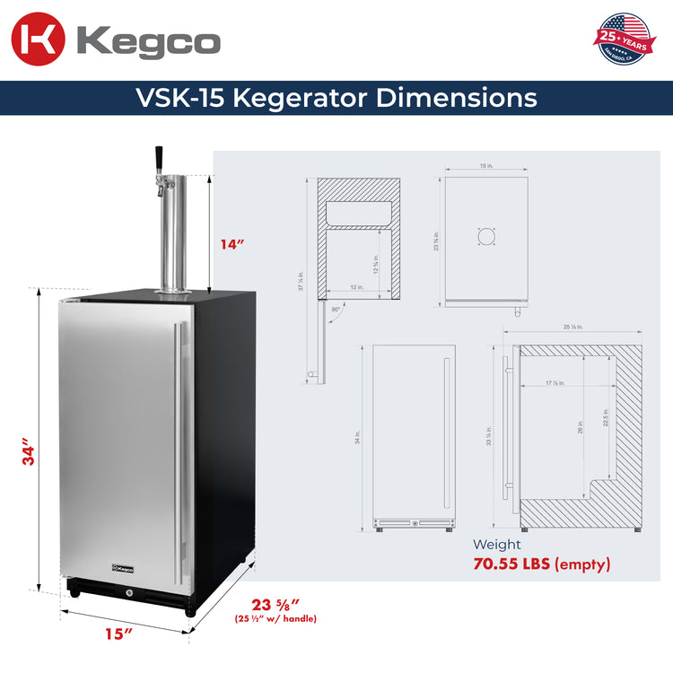 VSK-15 dimensions