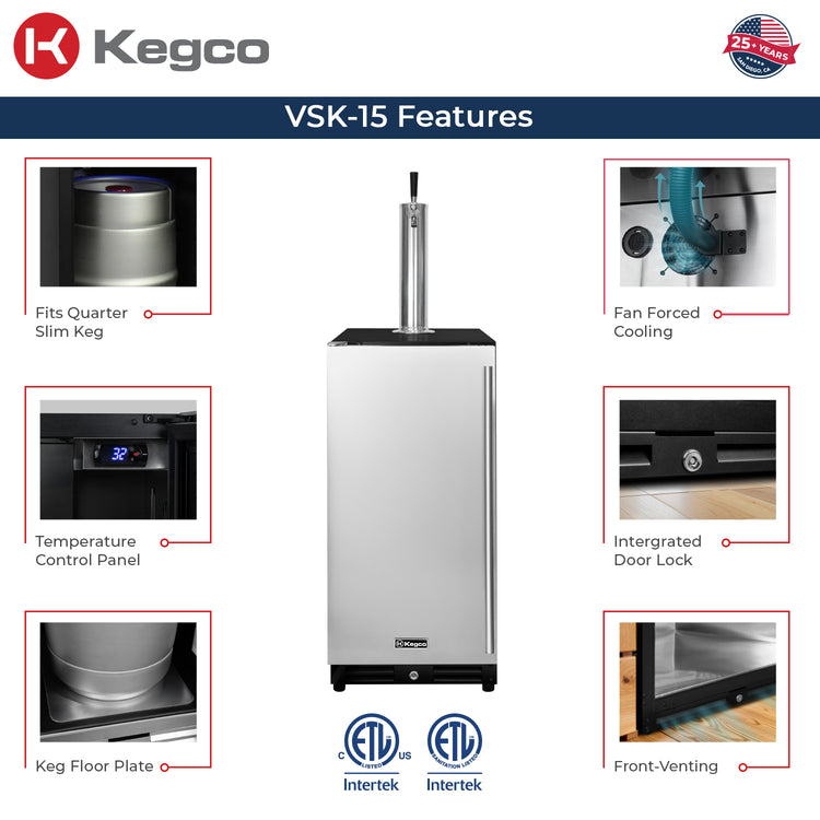 Kegco VSK-15 features