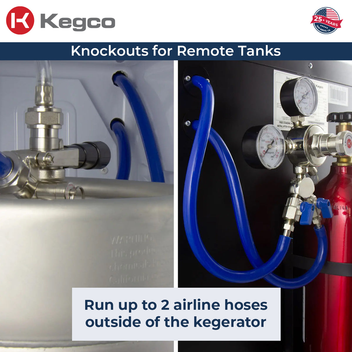 knockout for remote n2 nitrogen tank