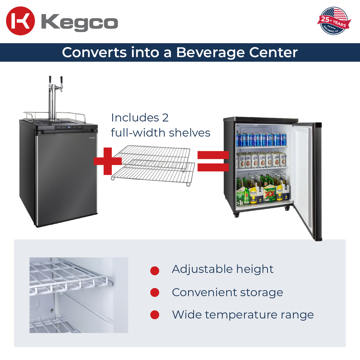 Digital Kegerator K309X-2 Beverage Center