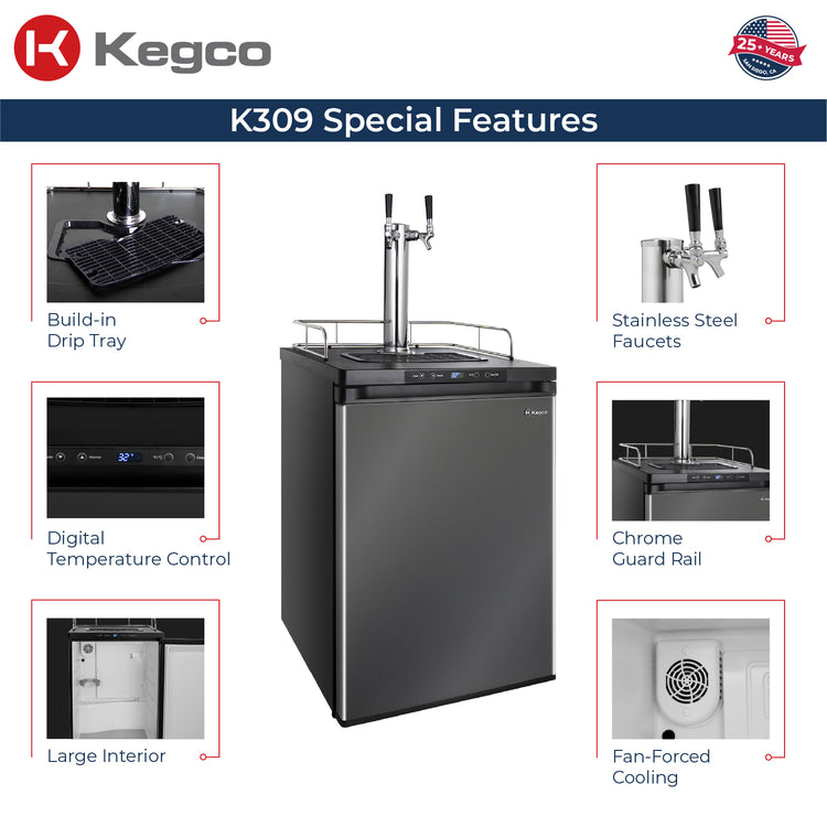 Digital Kegerator K309X-2 Features