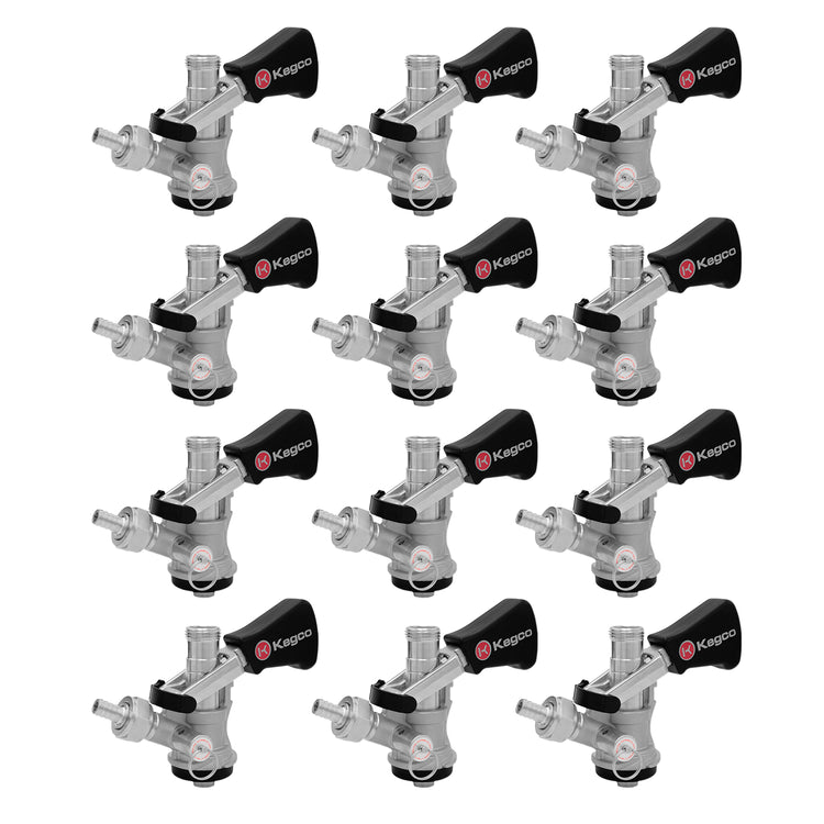 S System Keg Tap Coupler with Ergonomic Handle - Set of 12