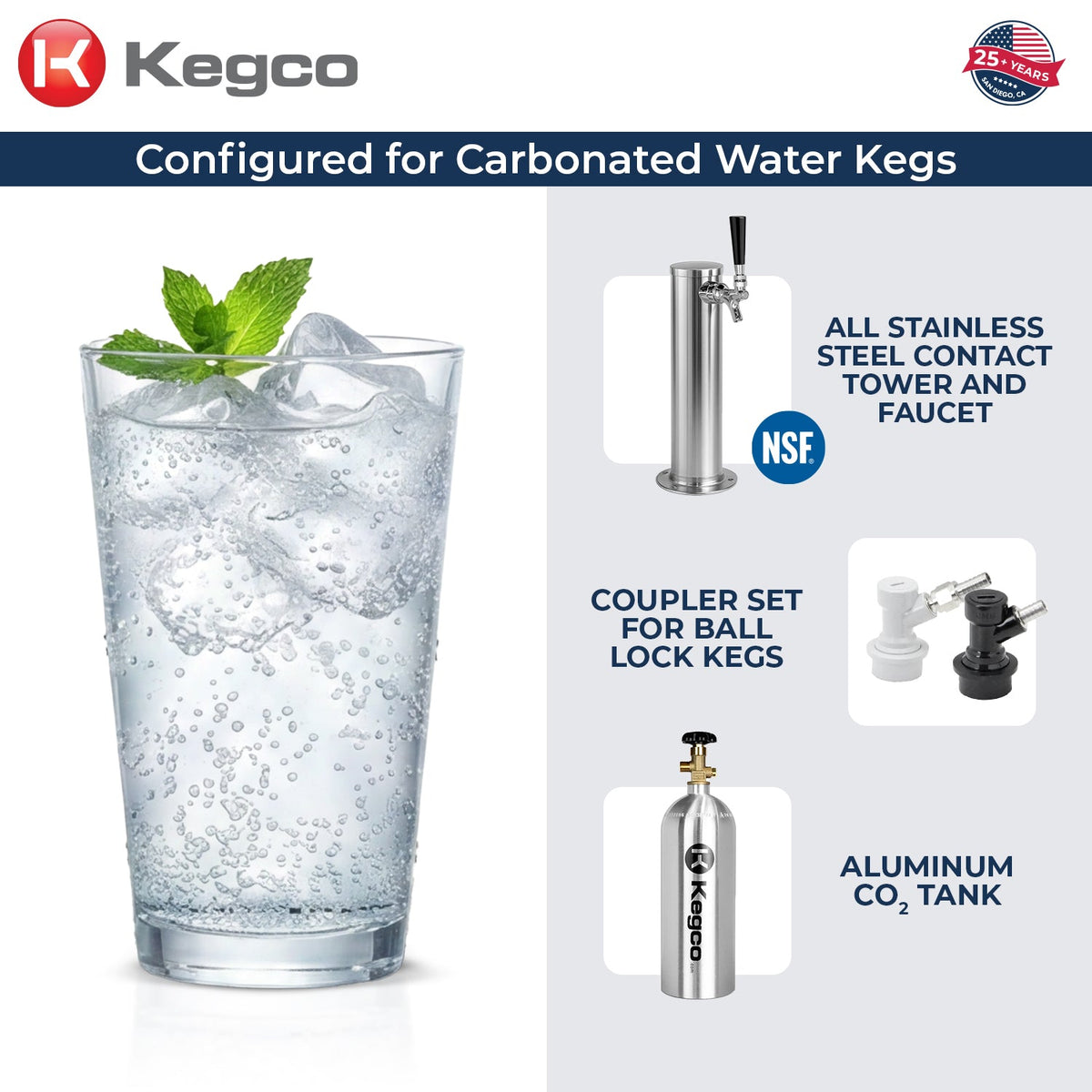 Kegco Carbonated Water Kegerator