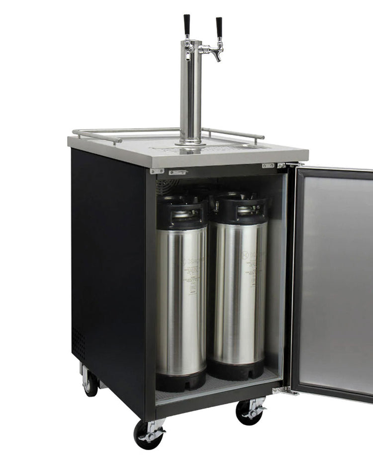 Dispense three 5 gallon kegs