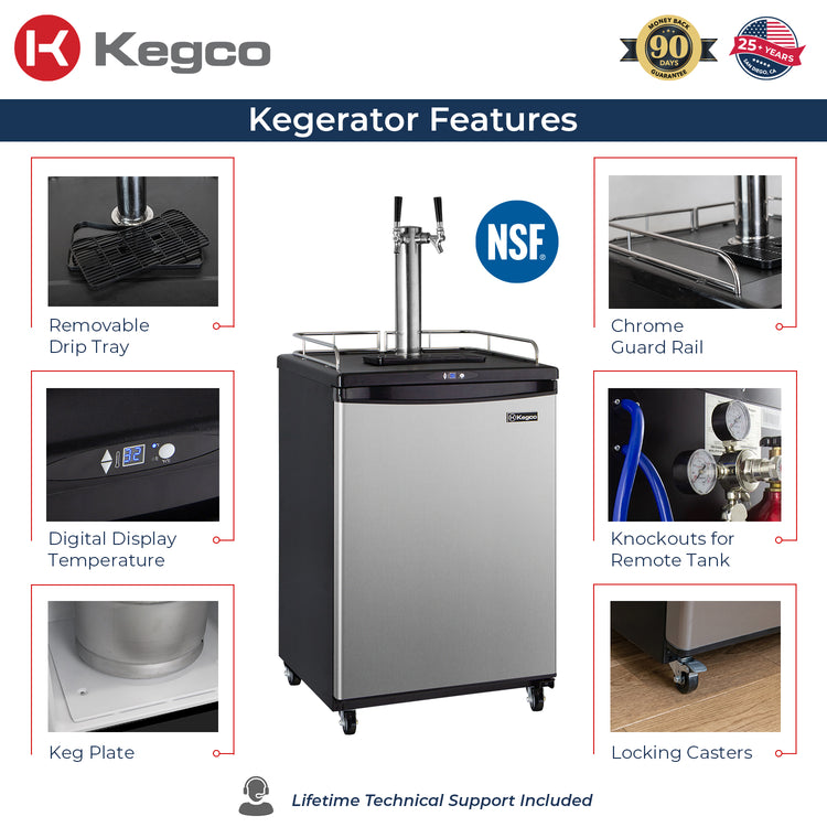 Kegco kegerator features