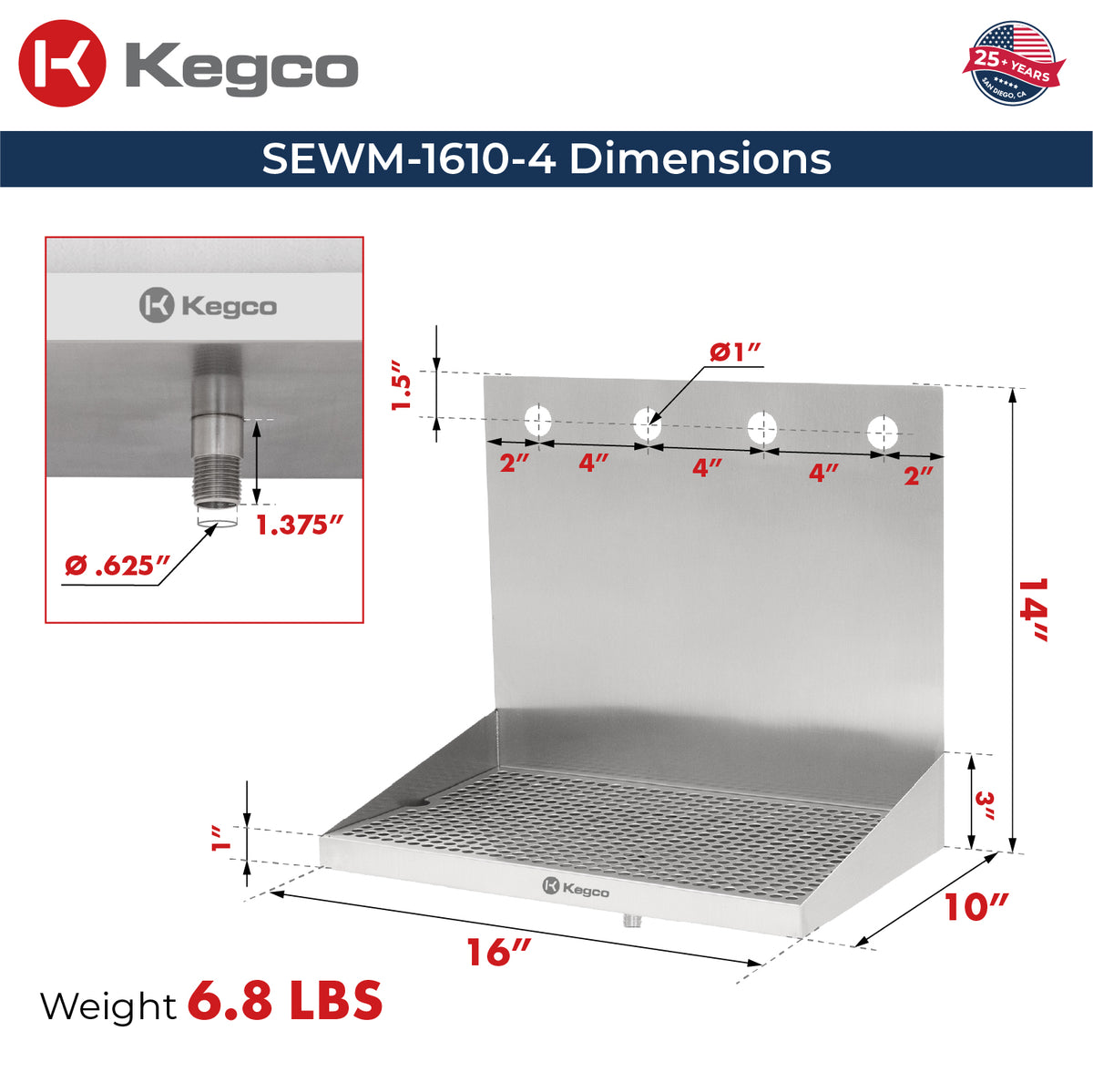 SEWM-1610-4 Dimensions