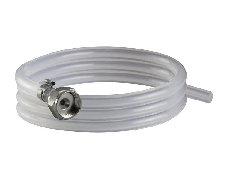 5 Foot of 3/16 Inch ID Ultra Barrier Beer Tubing with Hexnut Assembly