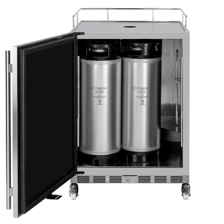 Kegco V24OSSL-3 triple tap outdoor kegerator
