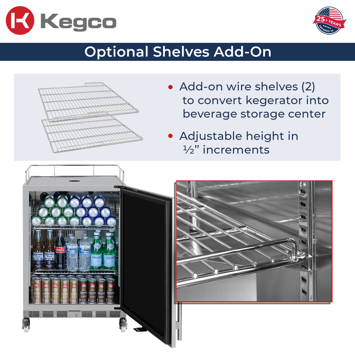 converts to refrigerator beverage center