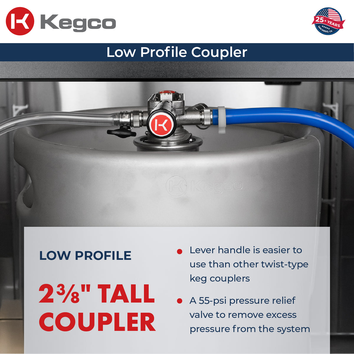 V32ADABSL-2 Kegerator Coupler
