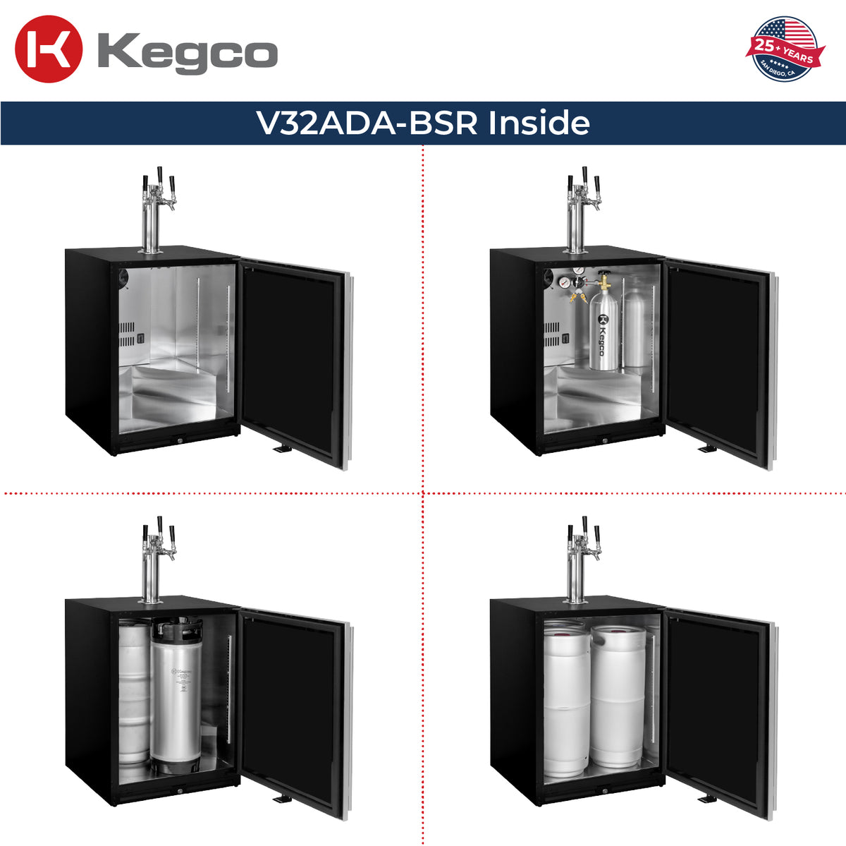 V32ADABSR-3 Kegerator Inside