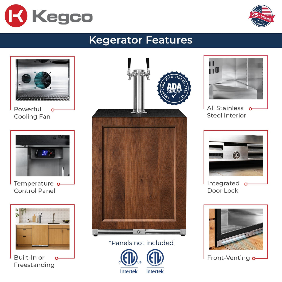 V32ADAPRL-2 Kegerator Features