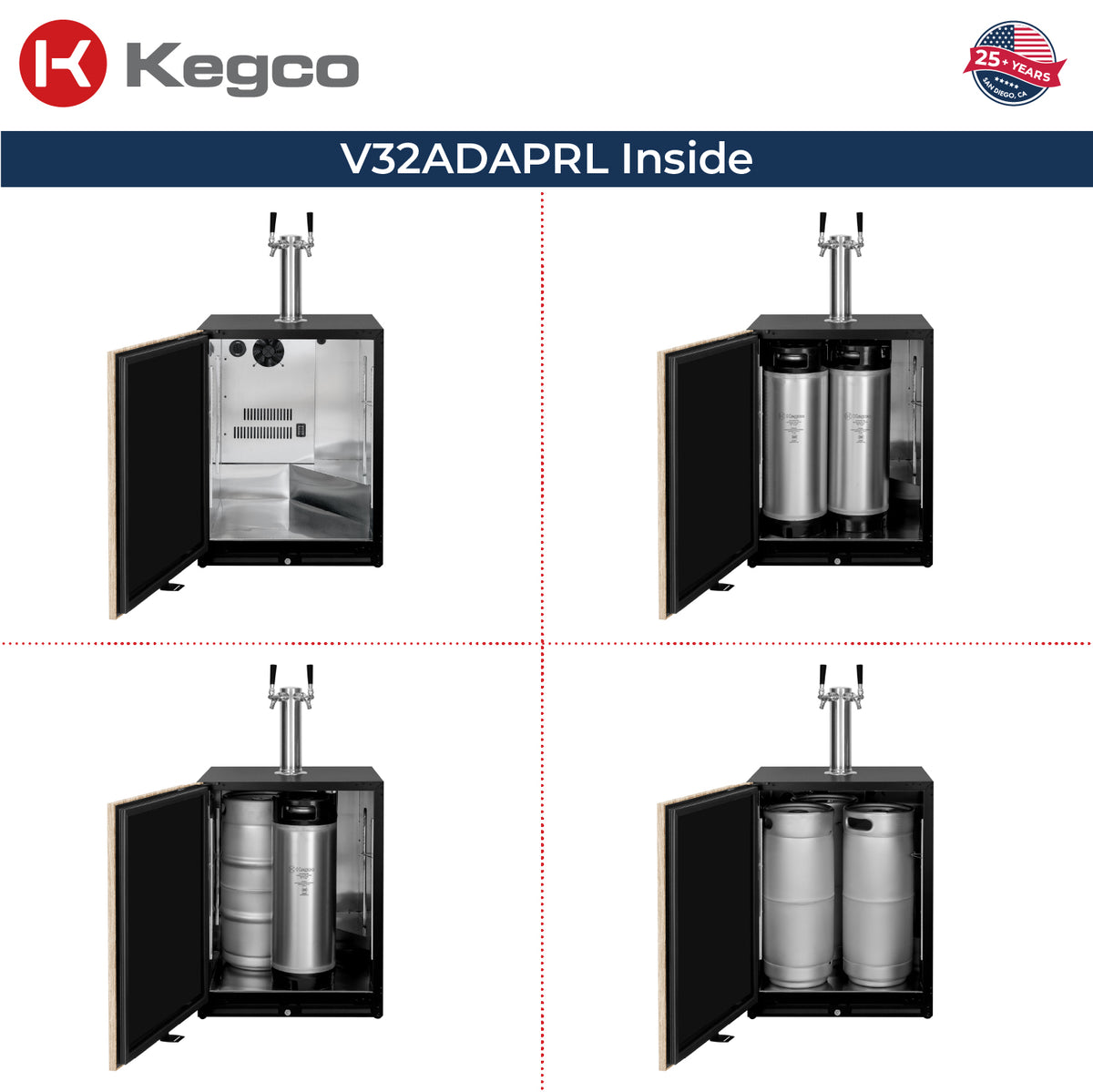 V32ADAPRL-2 Kegerator Inside