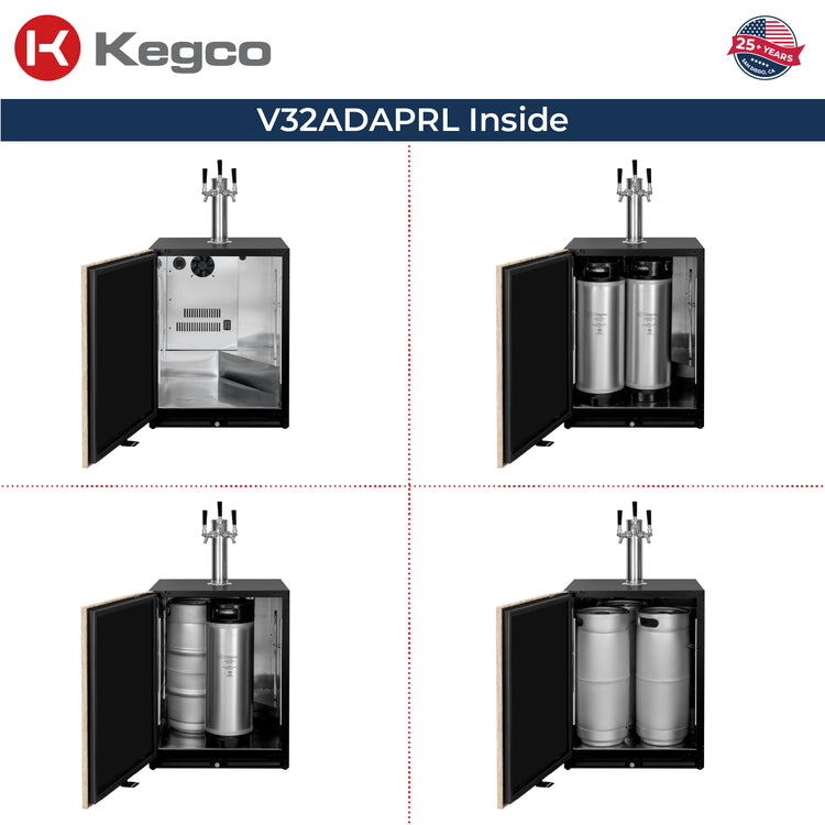 V32ADAPRL-3 Kegerator Inside