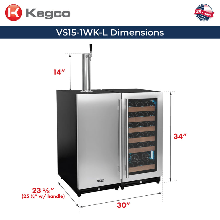 VS15-1WK Dimensions