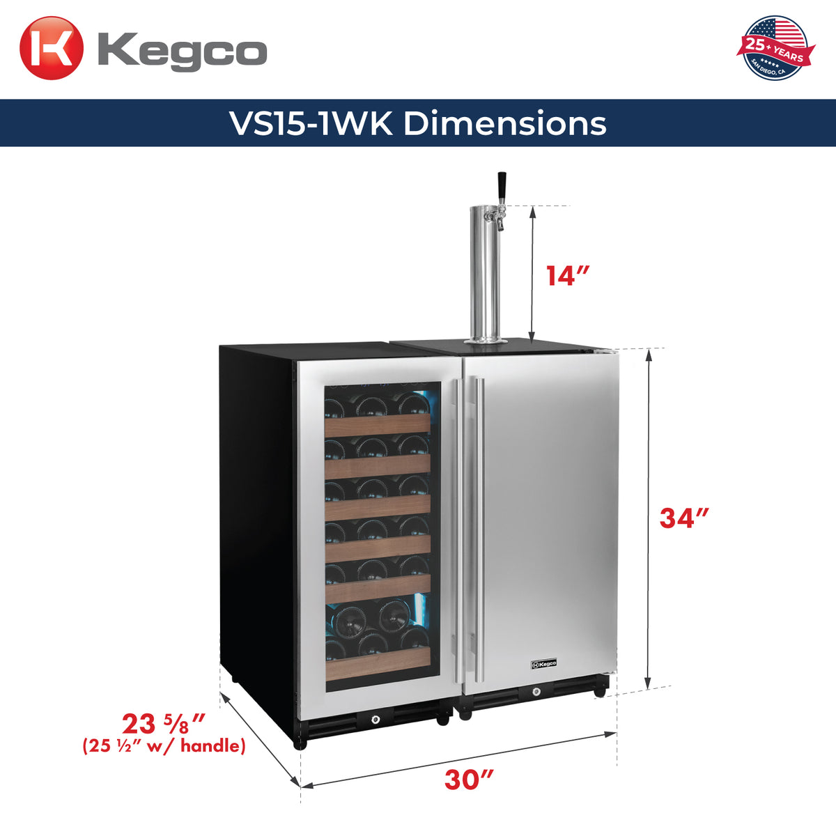 VS15-1WK Dimensions