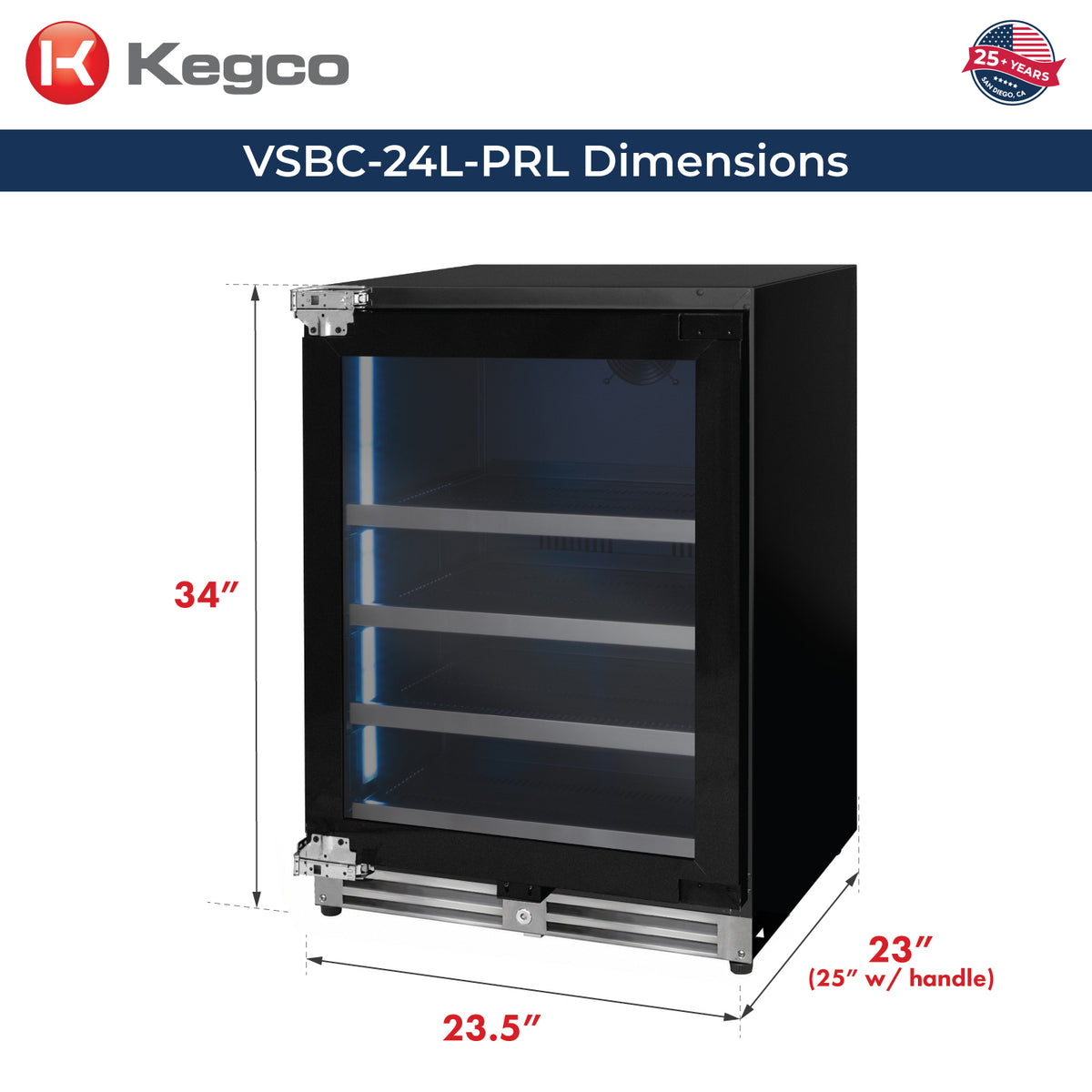 beverage center dimensions