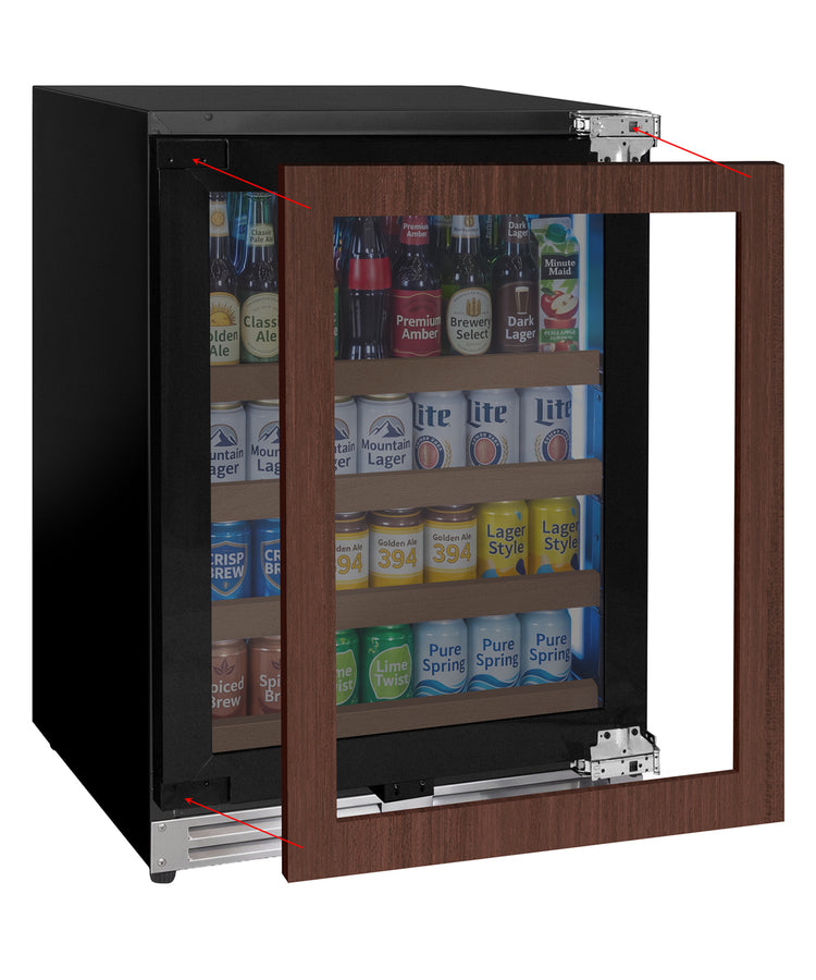 24" Wide Reserva Series Panel Ready Right Hinge Beverage Center