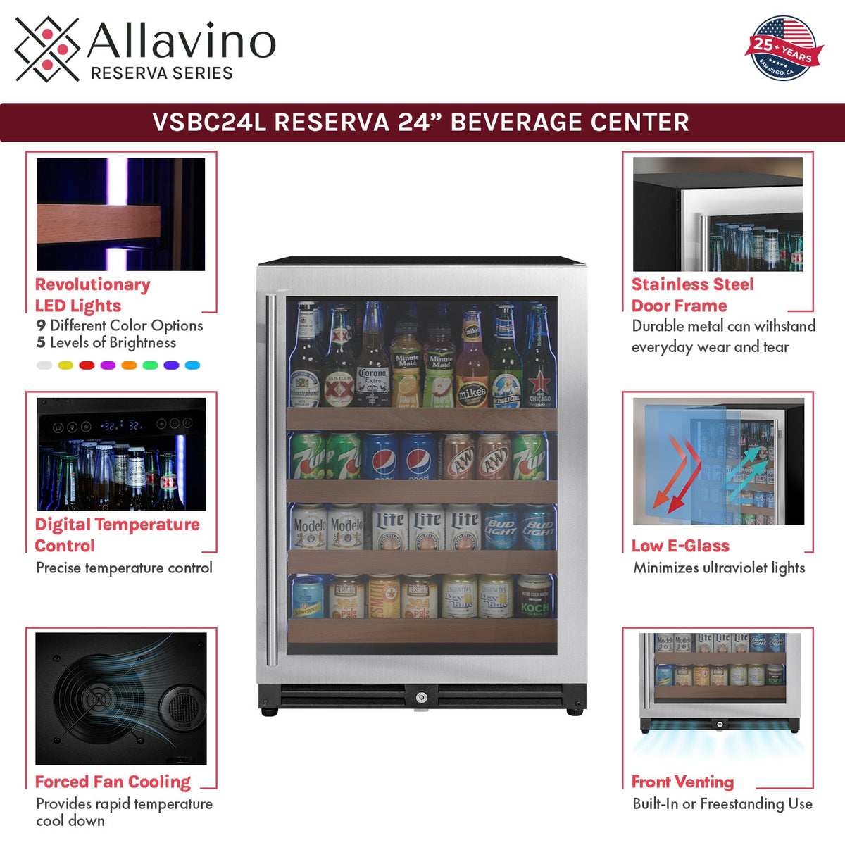 VSBC24L-SSR beverage center