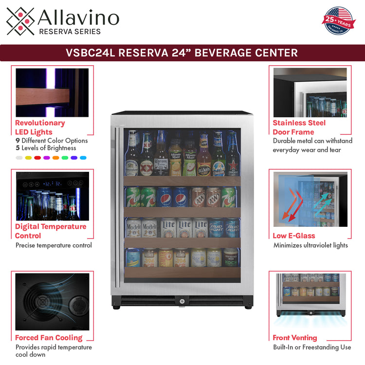 VSBC24L-SSR beverage center