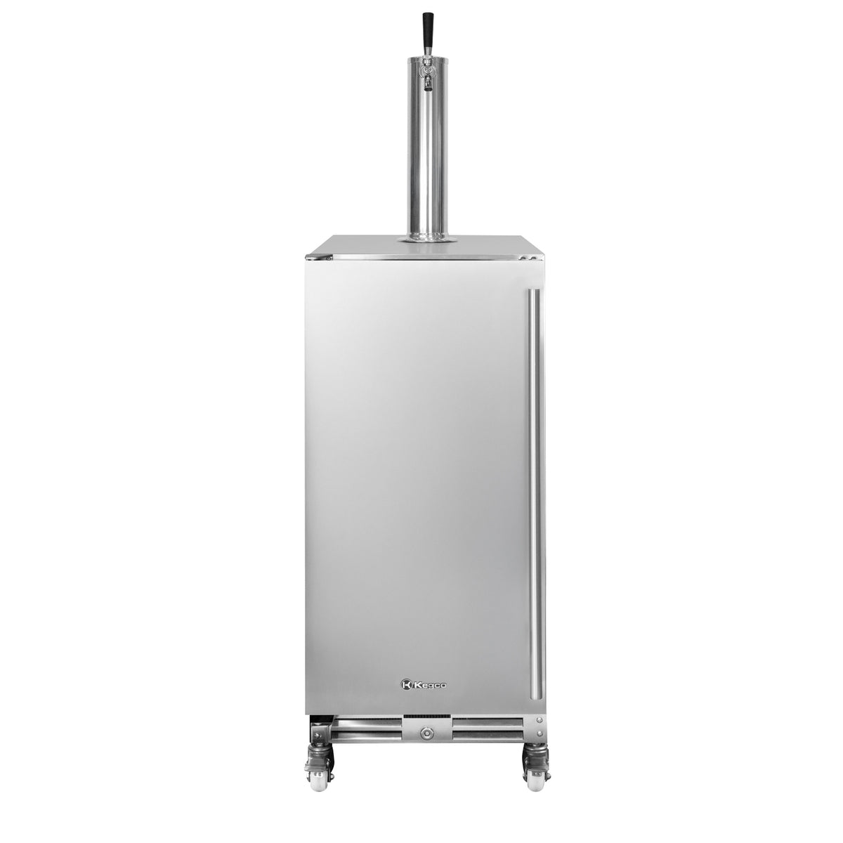 15" Wide Outdoor Single Tap Stainless Steel Left Hinge Kegerator