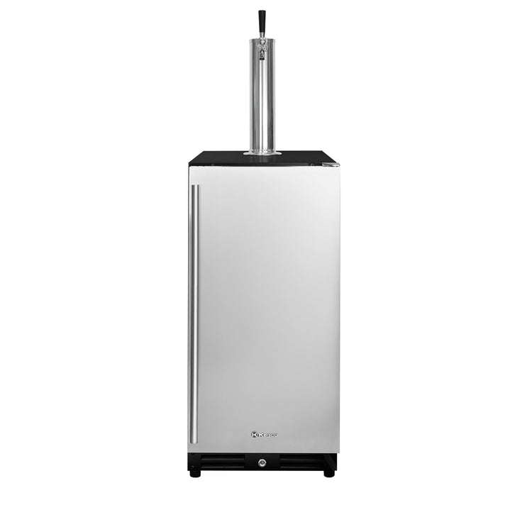 Kegco VSK-15U-BSR 15 inch built-in undercounter kegerator