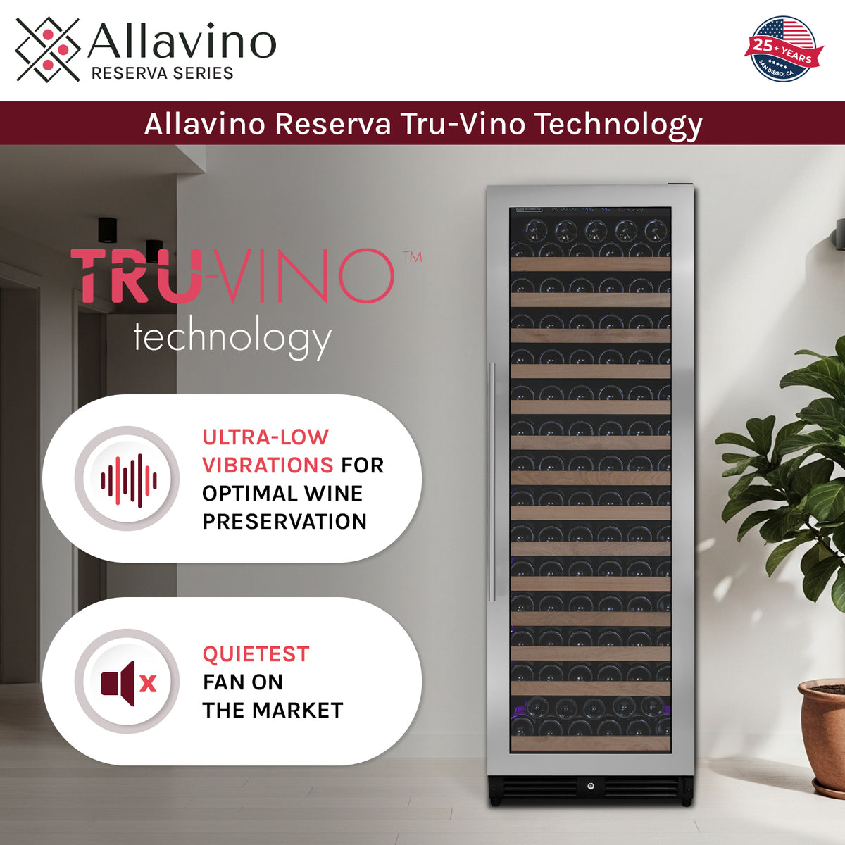 Allavino VSW16371S-1SR Tru-Vino Technology
