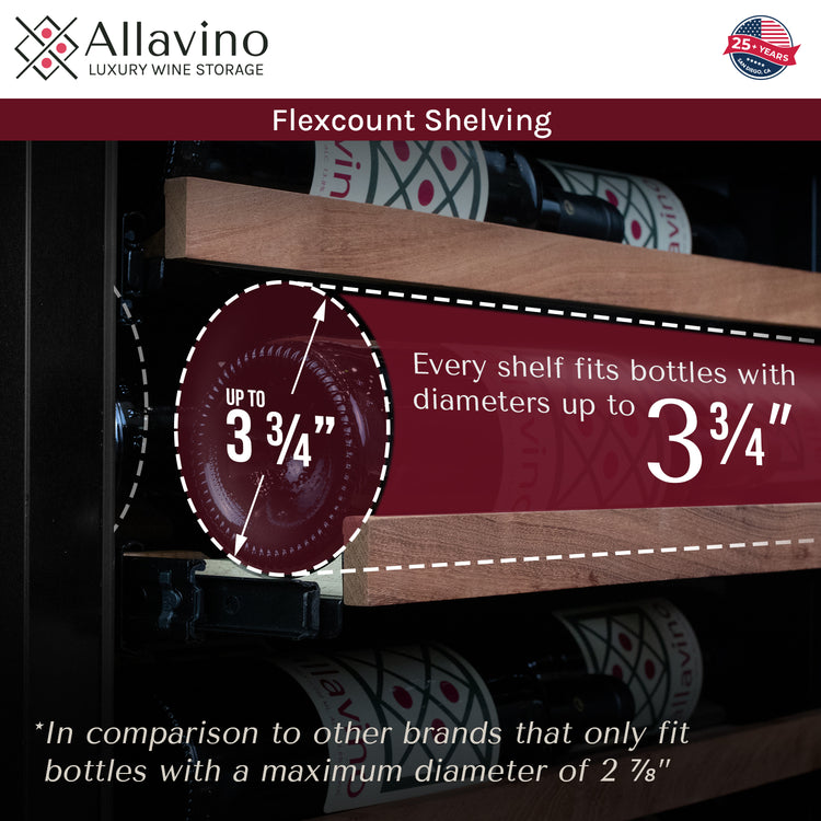 shelf diameter