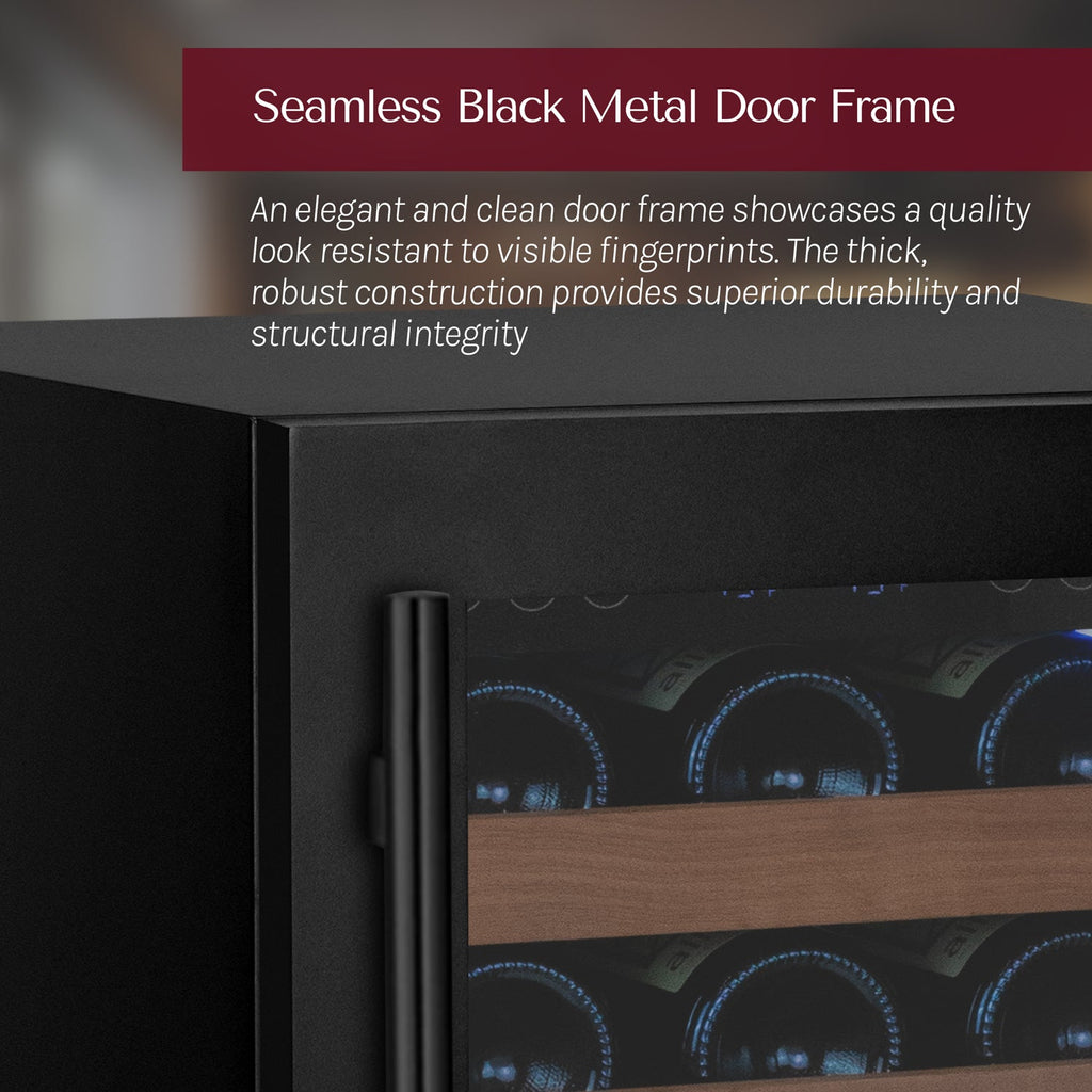 seamless black metal doors