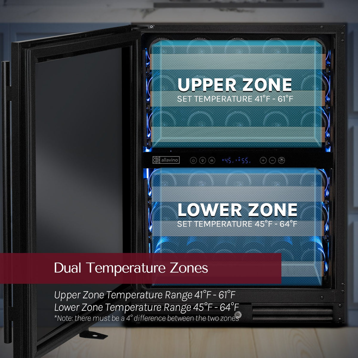 dual temperature zones