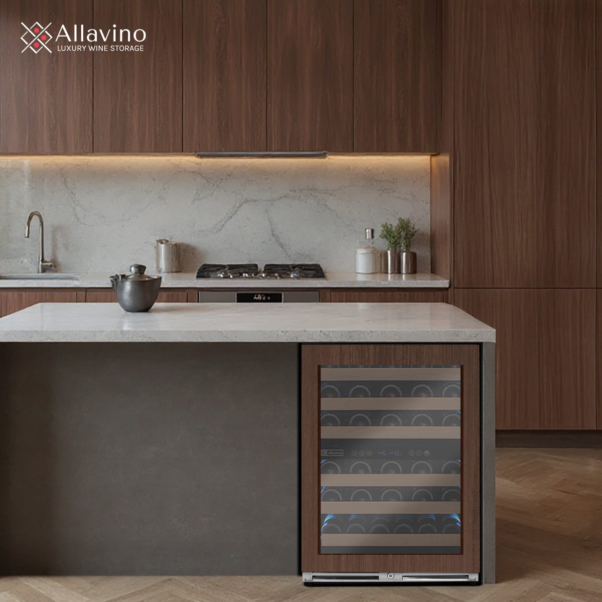 Allavino Reserva VSW5134D-2PRL panel ready wine refrigerator built-in or freestanding use
