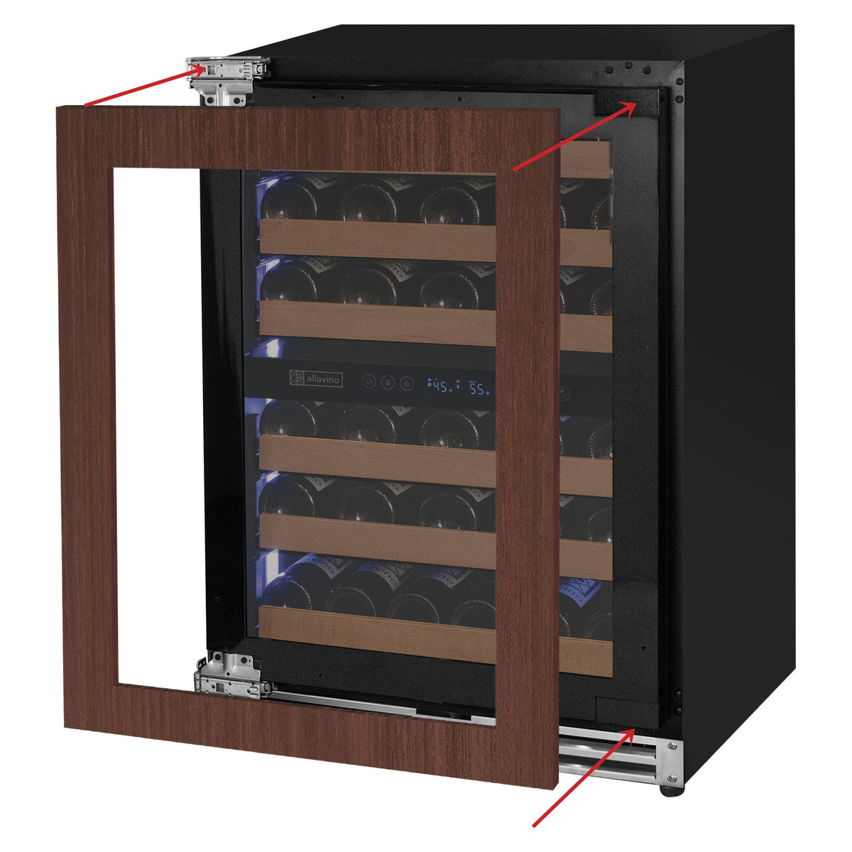 VSW5134D-2PRL panel ready wine refrigerator