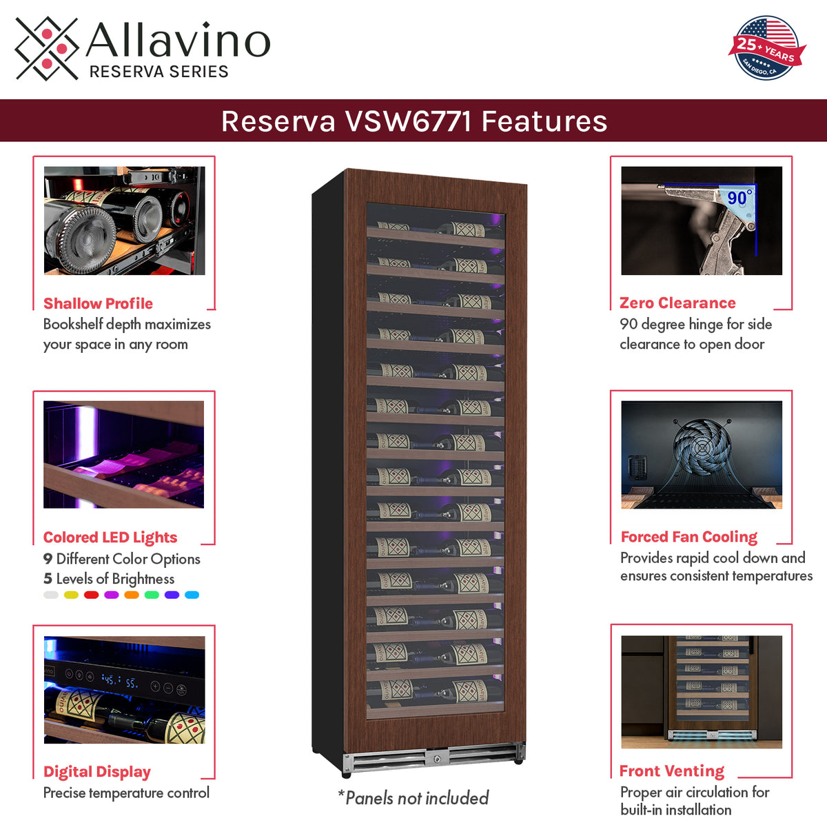 wine refrigerator features