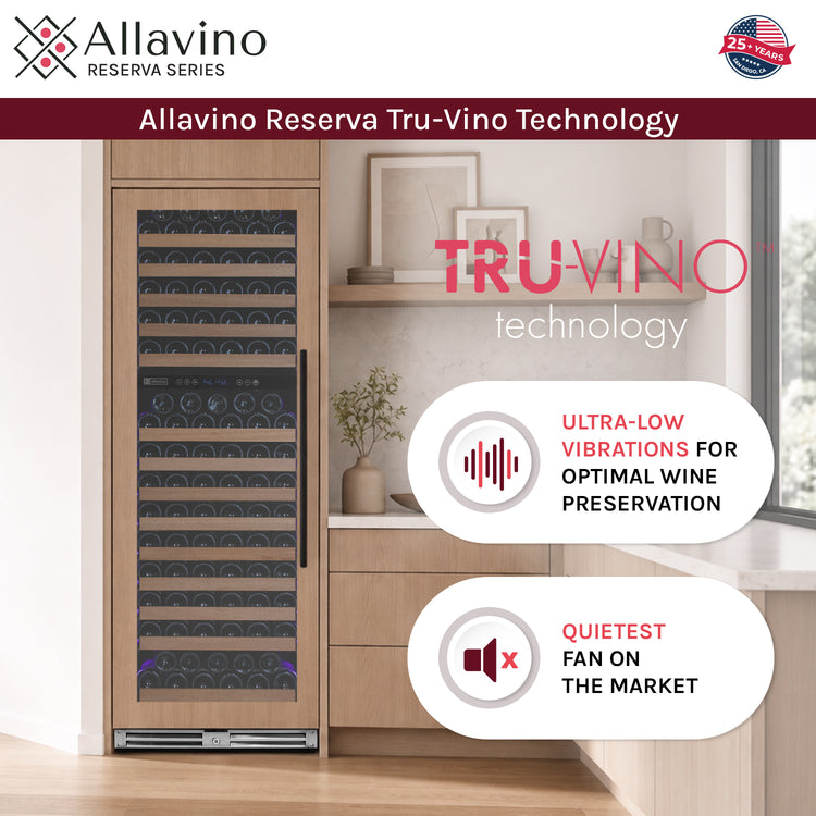 Allavino Reserva Tru-Vino technology inverted compressor quietest compressor on the market