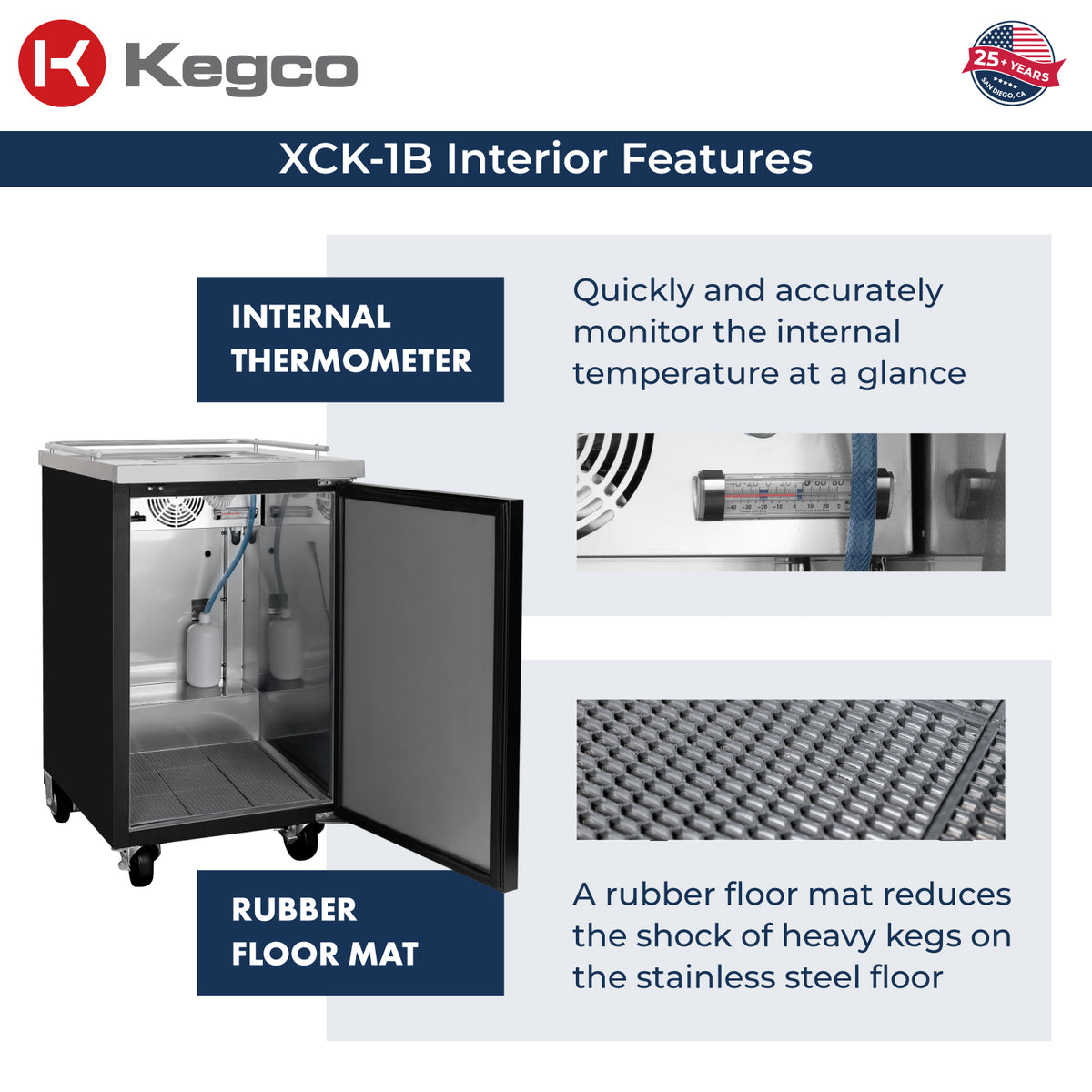 XCK-1B kegerator interior