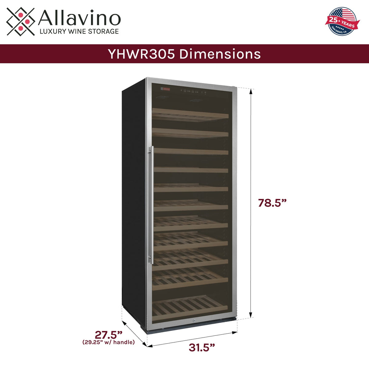 YHWR305-1SR20 Dimensions