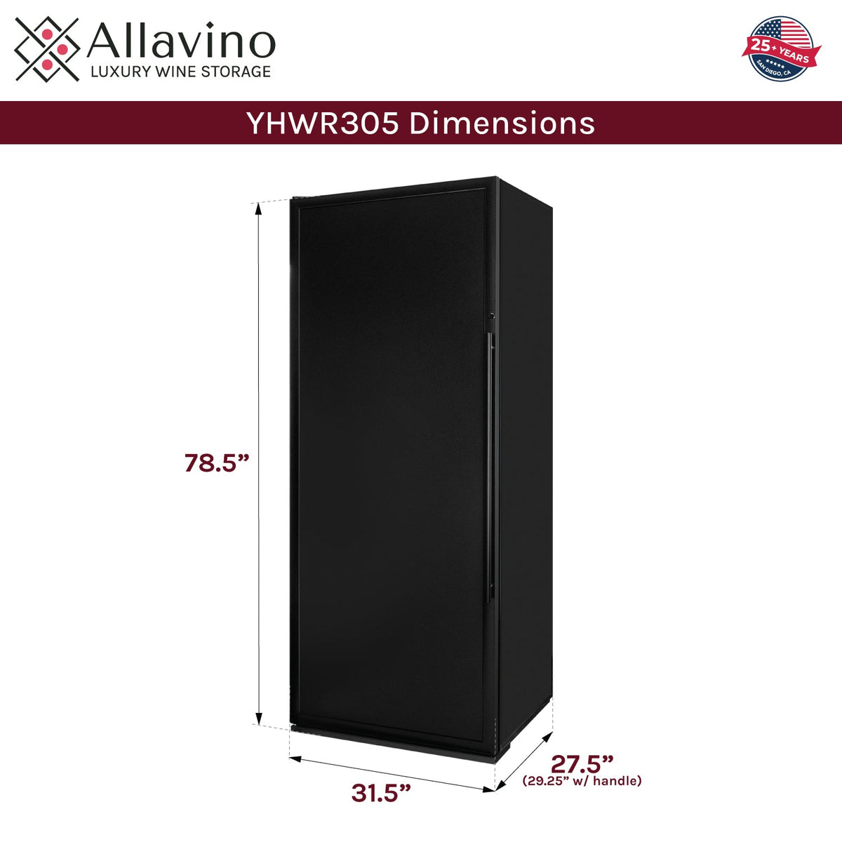 YHWR305-SDL dimensions