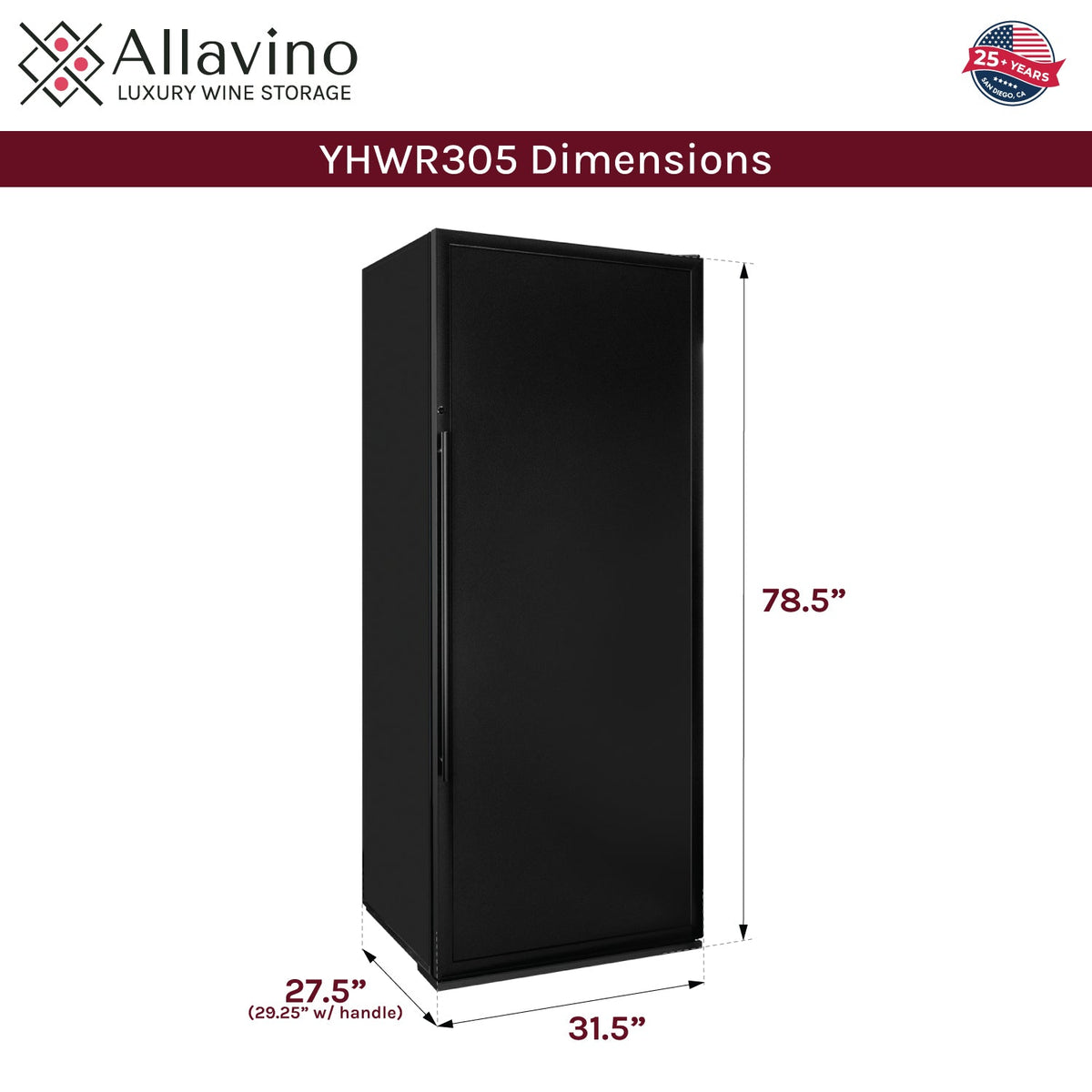 YHWR305-SDR dimensions
