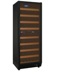 24" Wide Vite II Tru-Vino 99 Bottle Dual Zone Black Right Hinge Wine Refrigerator