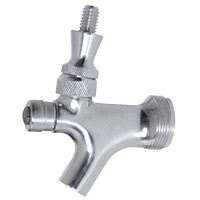 Stainless Steel Self-Closing Beer Faucet with Stainless Steel Lever