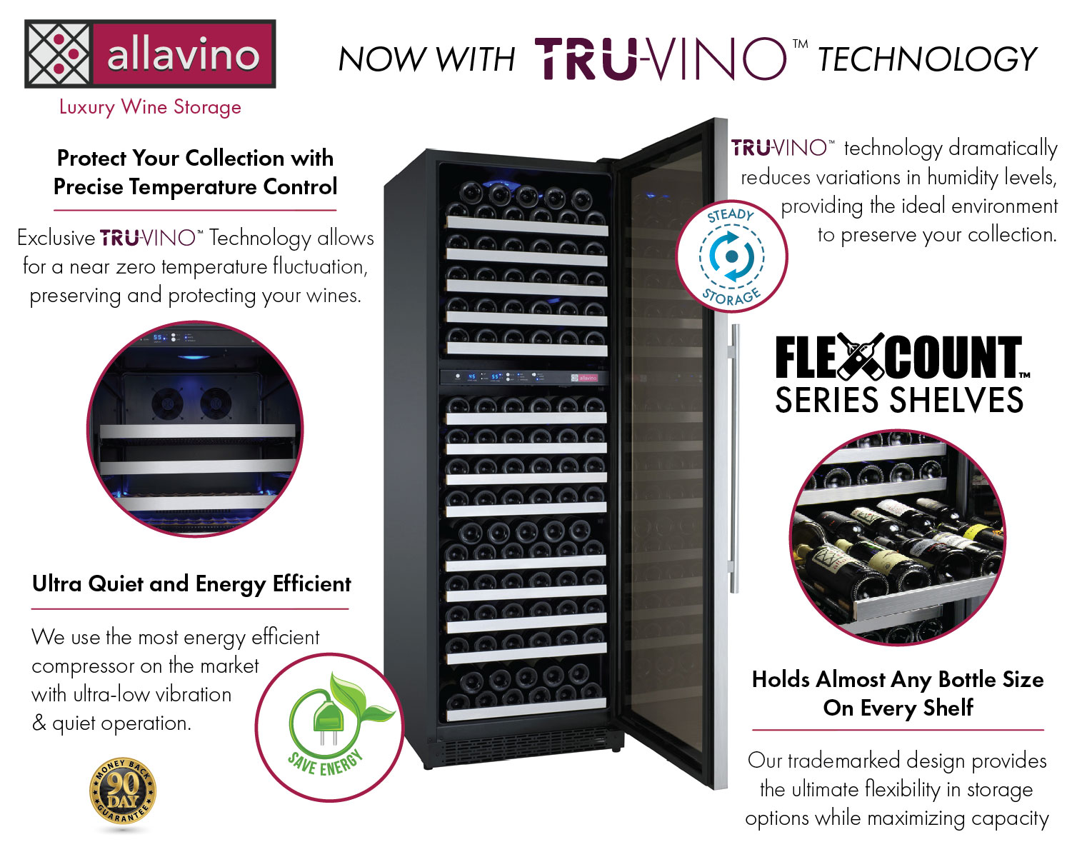 Allavino YHWR174-1SR20 Wine Refrigerator Features