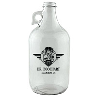 32 oz. Clear Glass Beer Growler