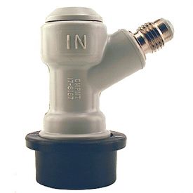 Ball Lock 1/4 MFL Cornelius Home Brew Keg Tap Coupler   Gas In  