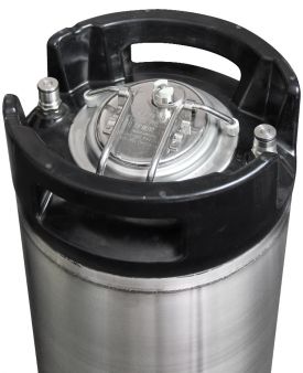 Set of 2 - Kegco 5 Gallon Home Brew Ball Lock Keg Rubber Handle Beer Soda