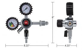 Kegco HL-62N Premium Commercial Grade Dual Gauge Nitrogen Draft Beer Regulator